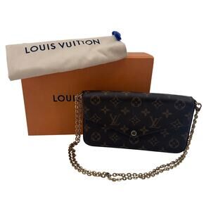 Louis Vuitton LV Monogram Felicie Pochette Crossbody Bag Full Inclusion